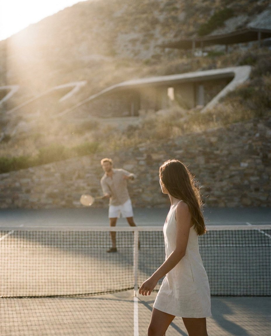 Tennis on the private court